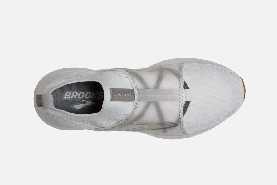 Brooks Israel Levitate 4 LE Road Running Shoes Womens - White/Silver - BMW-078354